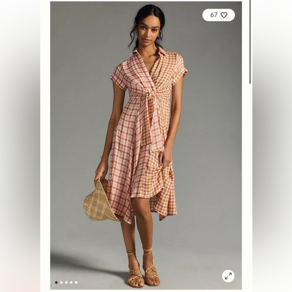 Pilcro Twist Front Shirt Dress - Picture 1 of 10